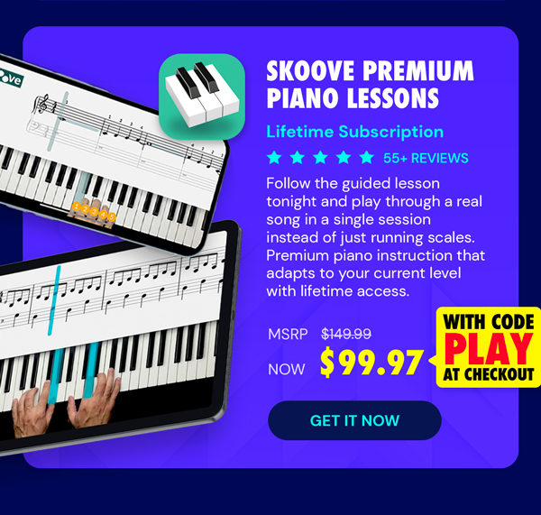 Skoove Premium Piano Lessons: Lifetime Subscription
