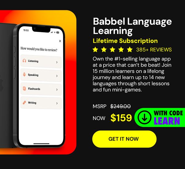 Babbel Language Learning: Lifetime Subscription (All Languages)
