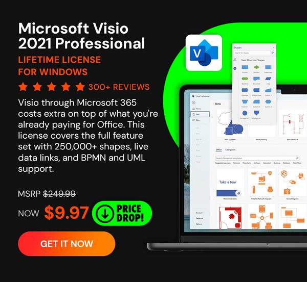 Microsoft Visio 2021 Professional: Lifetime License for Windows