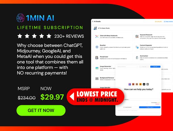 1minAI: Lifetime Subscription