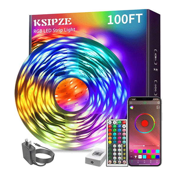 100' LED RGB Strip Lights