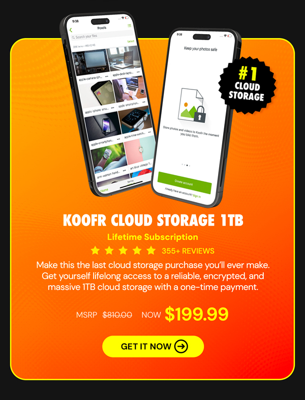 Koofr Cloud Storage: Lifetime Subscription (1TB)