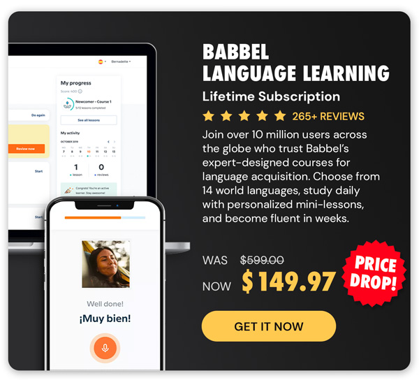 Babbel Language Learning: Lifetime Subscription (All Languages)