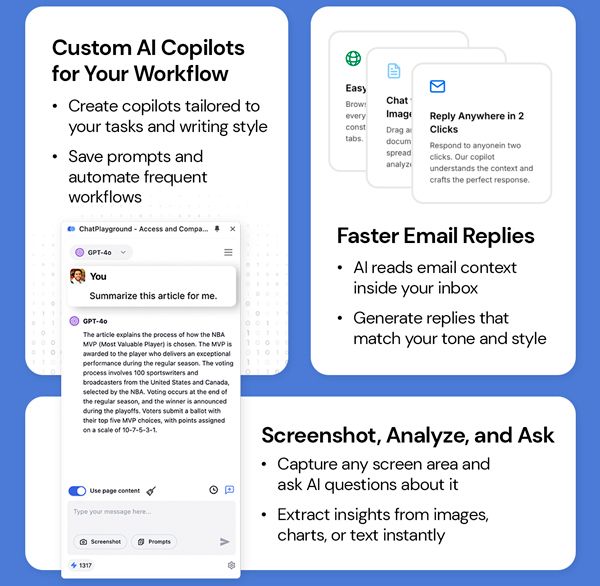 BrowserCopilot AI - Unlimited (Unlimited queries/month): Lifetime Subscription