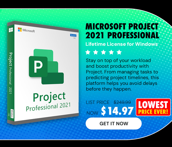 Microsoft Project 2021 Professional: Lifetime License for Windows