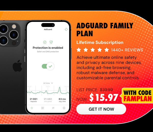 AdGuard Family Plan: Lifetime Subscription