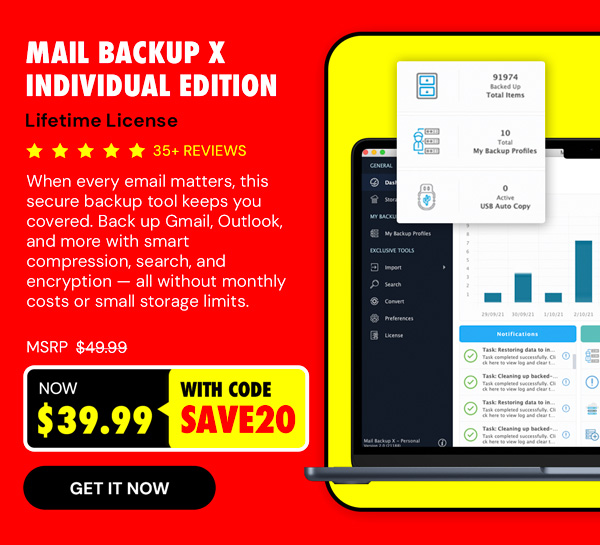Mail Backup X Individual Edition