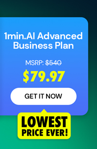 1minAI Advanced Business Plan Lifetime Subscription