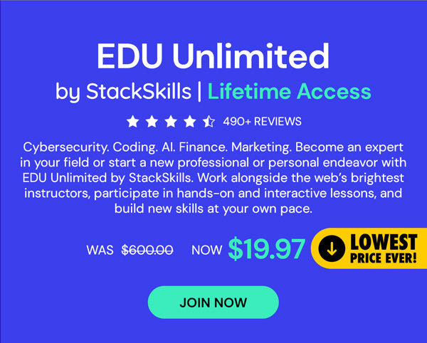 EDU Unlimited by StackSkills: Lifetime Access