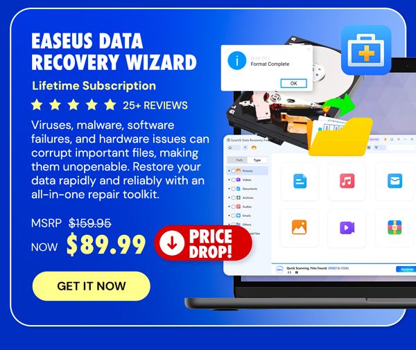EaseUS Data Recovery Wizard: Lifetime Subscription