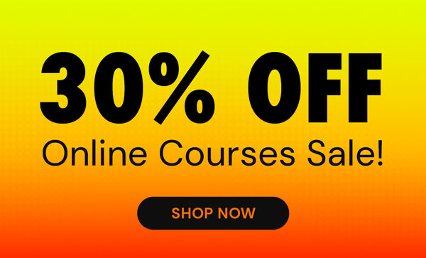 30% Off Online Courses Sale