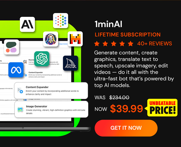 1minAI: Lifetime Subscription