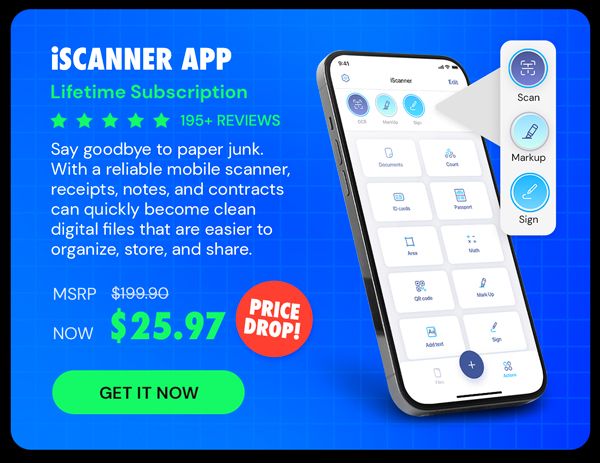 iScanner App: Lifetime Subscription