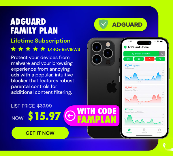 AdGuard Family Plan: Lifetime Subscription