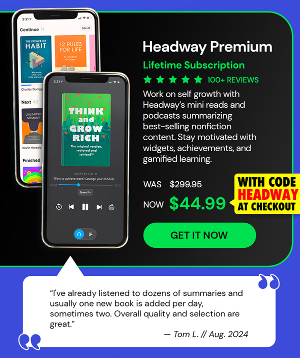 Headway Premium: Lifetime Subscription