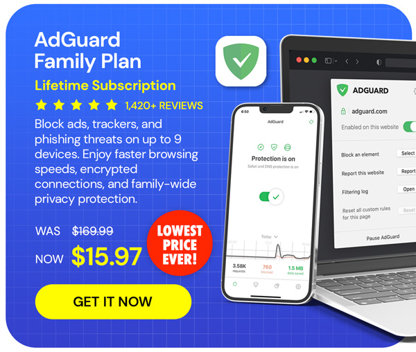AdGuard Family Plan: Lifetime Subscription