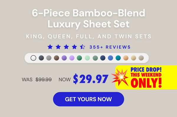 6-Piece Bamboo Comfort Luxury Sheet Set