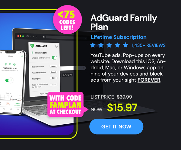 AdGuard Family Plan: Lifetime Subscription