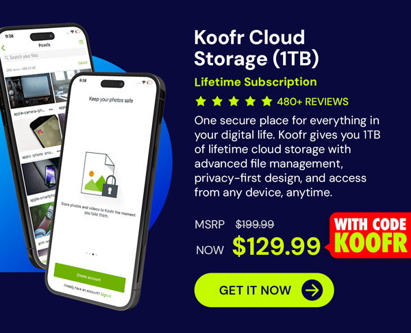 Koofr Cloud Storage: Lifetime Subscription (1TB)