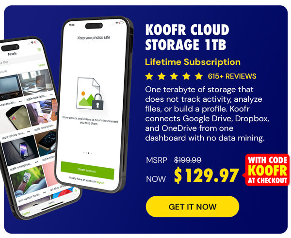 Koofr Cloud Storage: Lifetime Subscription (1TB)