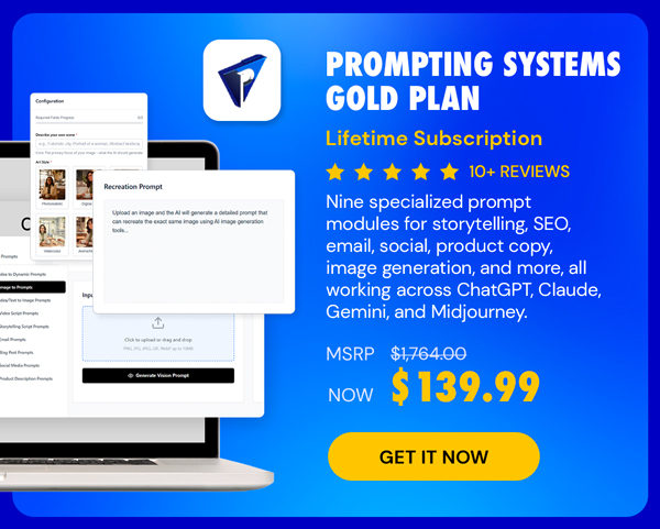 Prompting Systems: Lifetime Subscription (Gold Plan)