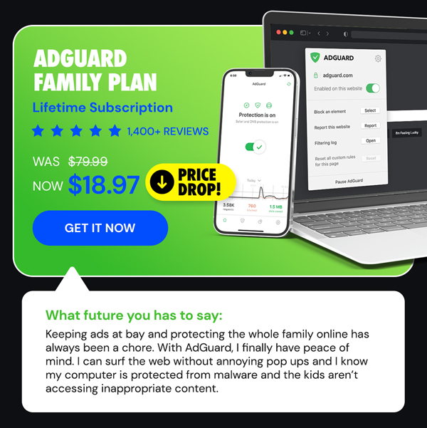 AdGuard Family Plan: Lifetime Subscription