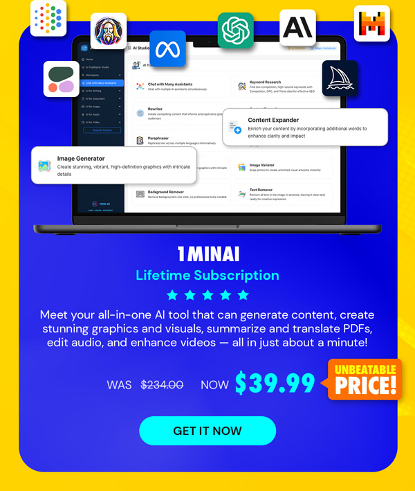 1minAI: Lifetime Subscription