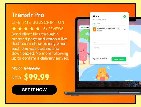 Transfr Pro: Lifetime Subscription