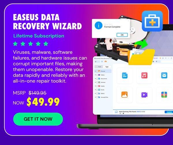 EaseUS Data Recovery Wizard: Lifetime Subscription