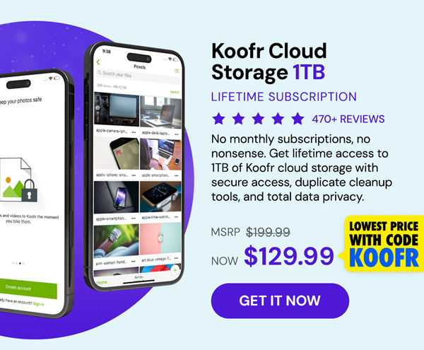 Koofr Cloud Storage: Lifetime Subscription (1TB)