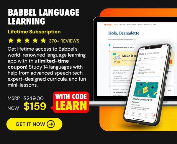 Babbel Language Learning: Lifetime Subscription (All Languages)