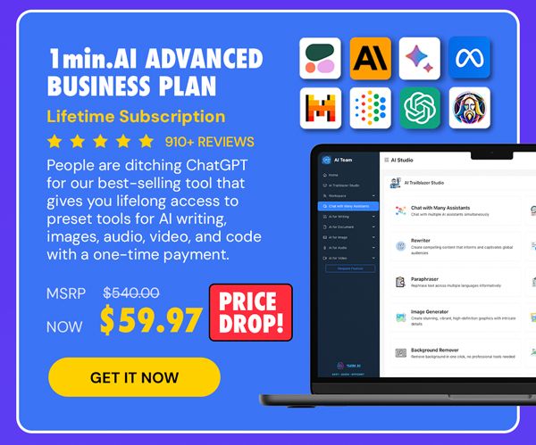 1minAI Advanced Business Plan Lifetime Subscription