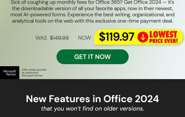 Microsoft Office 2024 Home for Mac or PC