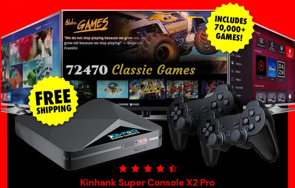 Kinhank Super Console X2 Pro Retro Gaming Emulator & Streaming Console