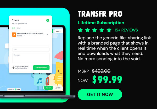 Transfr Pro: Lifetime Subscription