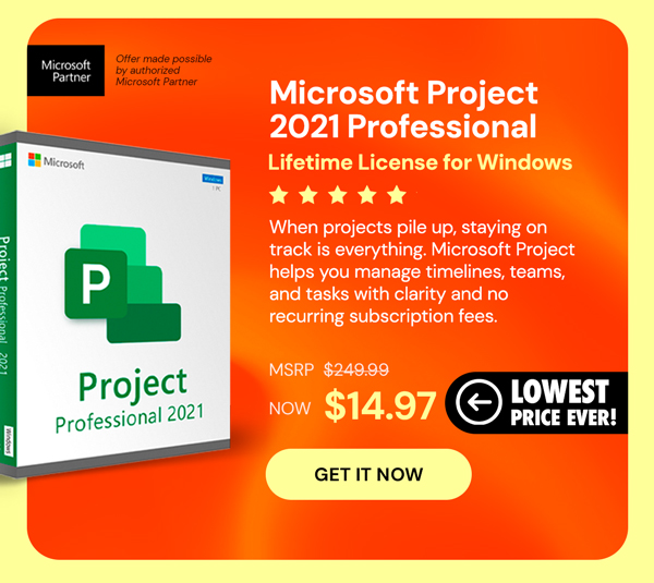 Microsoft Project 2021 Professional: Lifetime License for Windows