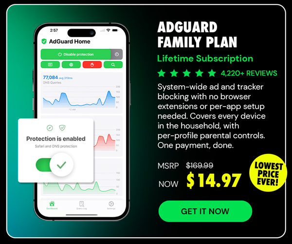 AdGuard Family Plan: Lifetime Subscription