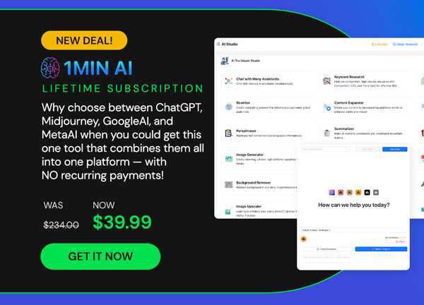 1minAI: Lifetime Subscription