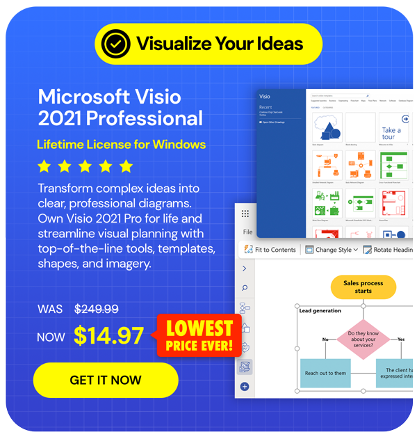 Microsoft Visio 2021 Professional: Lifetime License for Windows