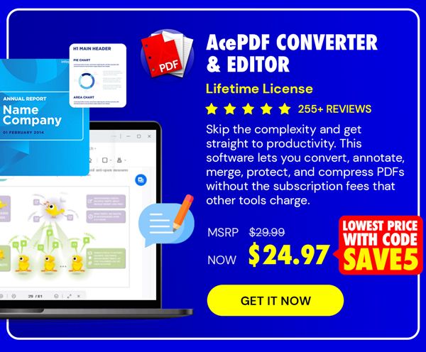 AcePDF Converter & Editor: Lifetime License
