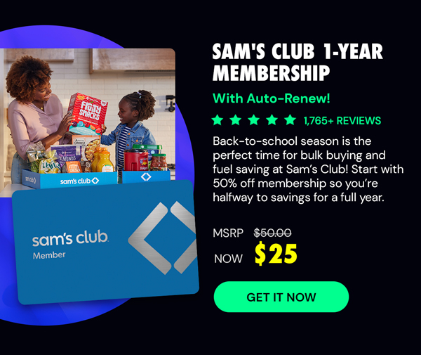 Sam's Club 1-Year Membership with Auto-Renew!