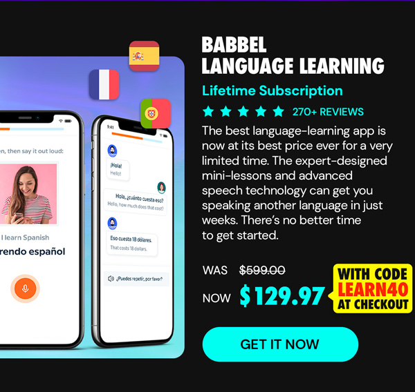 Babbel Language Learning: Lifetime Subscription (All Languages)