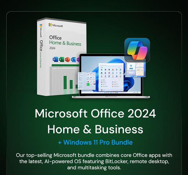 Microsoft Office 2024 Home & Business + Windows 11 Pro Bundle