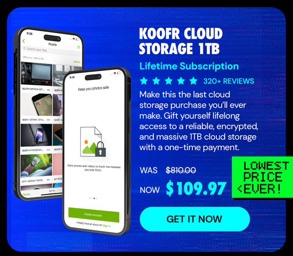 Koofr Cloud Storage: Lifetime Subscription (1TB)