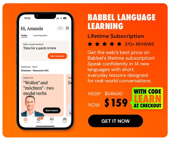 Babbel Language Learning: Lifetime Subscription (All Languages)
