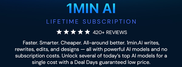 1minAI Advanced Business Plan Lifetime Subscription
