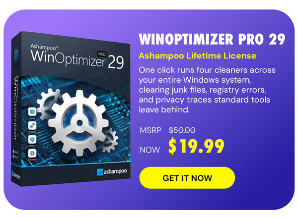 Ashampoo WinOptimizer Pro 29: Lifetime License