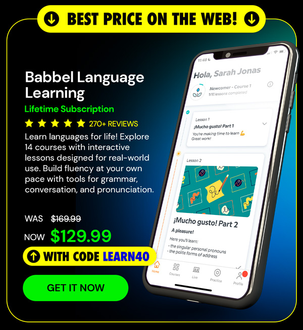 Babbel Language Learning: Lifetime Subscription (All Languages)