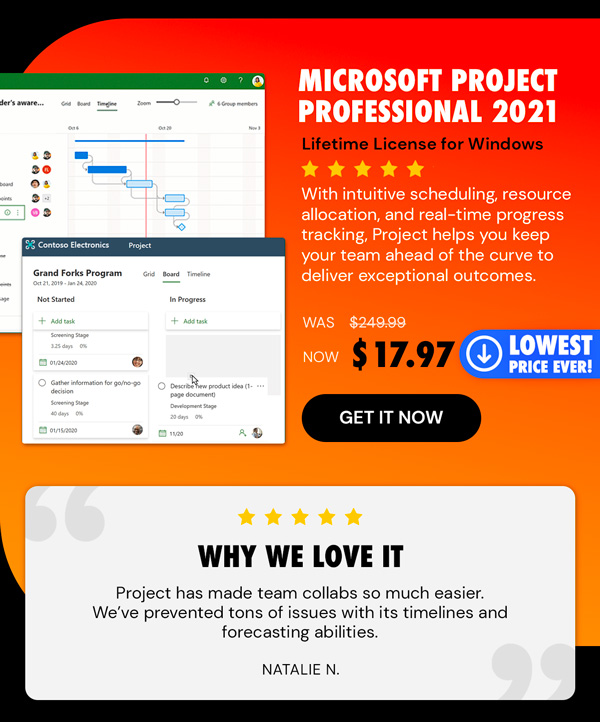 Microsoft Project Professional 2021 for Windows