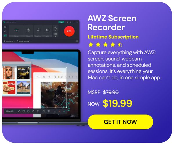 AWZ Screen Recorder: Lifetime Subscription